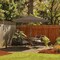 Costway 10FT Patio Wooden Market Table Umbrella Pulley with 8 Bamboo Ribs Sunshade Canopy Coffee/Gray/Navy/Wine/Beige